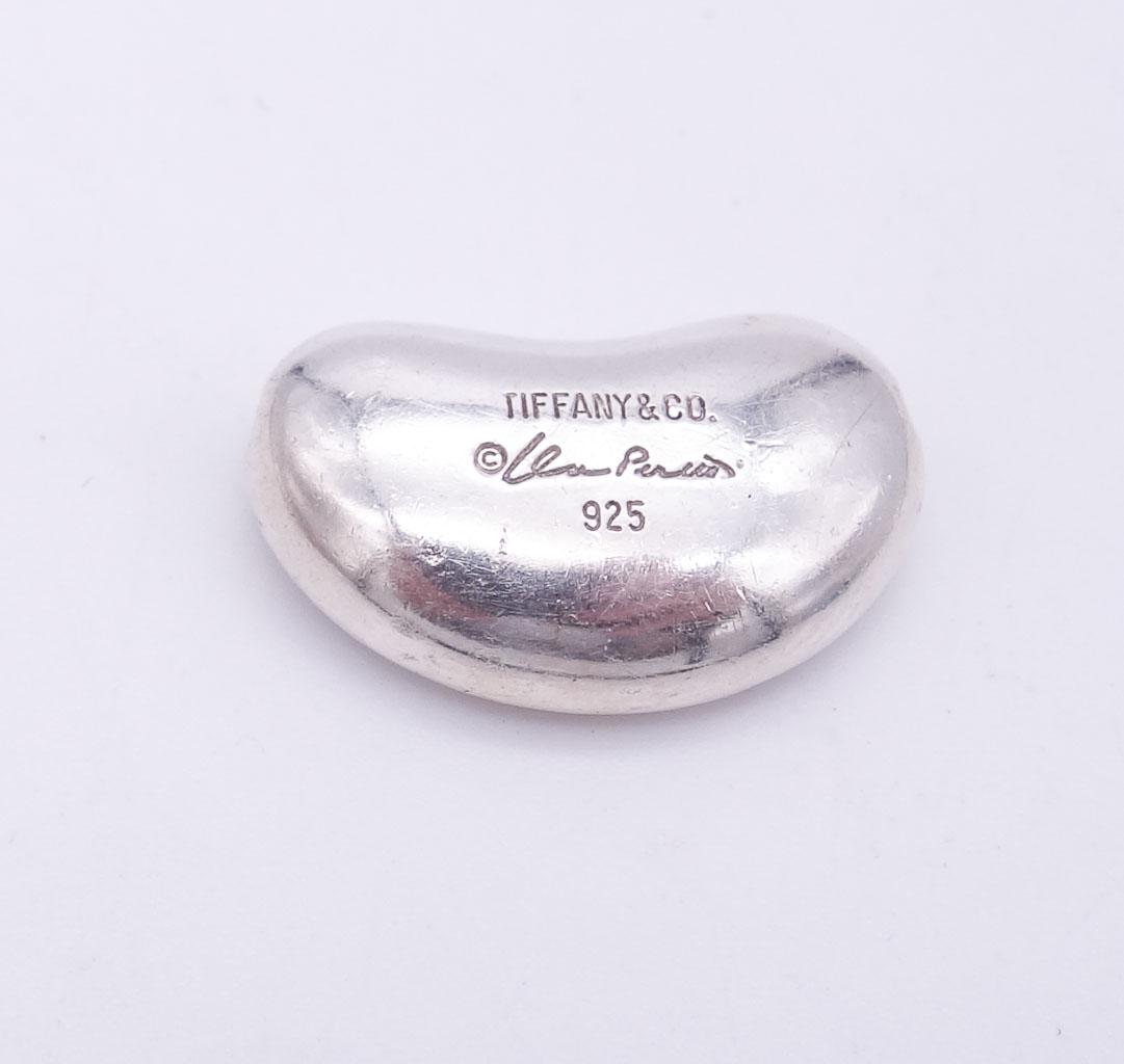 Vintage Tiffany Elsa Peretti Designer Sterling Silver Bean Necklace Pendant (1 of 4)