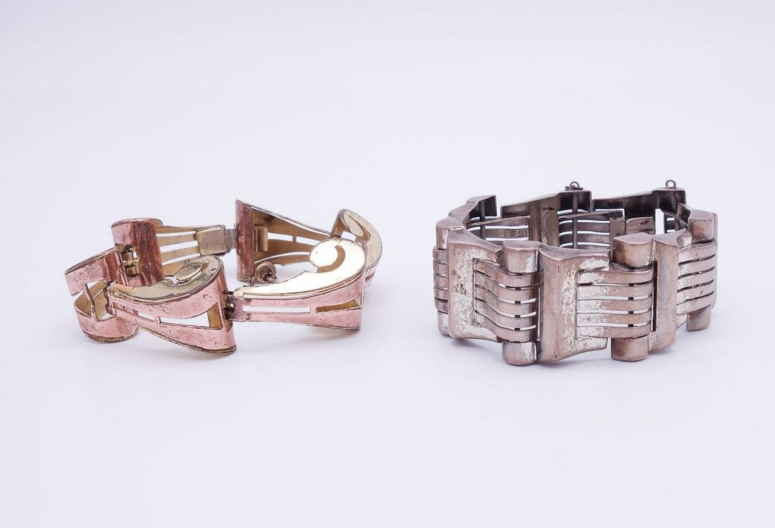 Vintage Bracelets Sterling Silver Marcel Boucher Parisina & Retro Rose Gold GP (1 of 4)