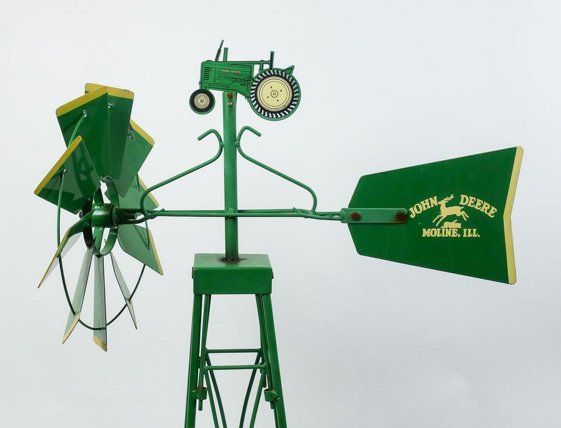 Vintage John Deere Tractor Farming Advertising Weathervane Lawn Ornament (1 of 11)