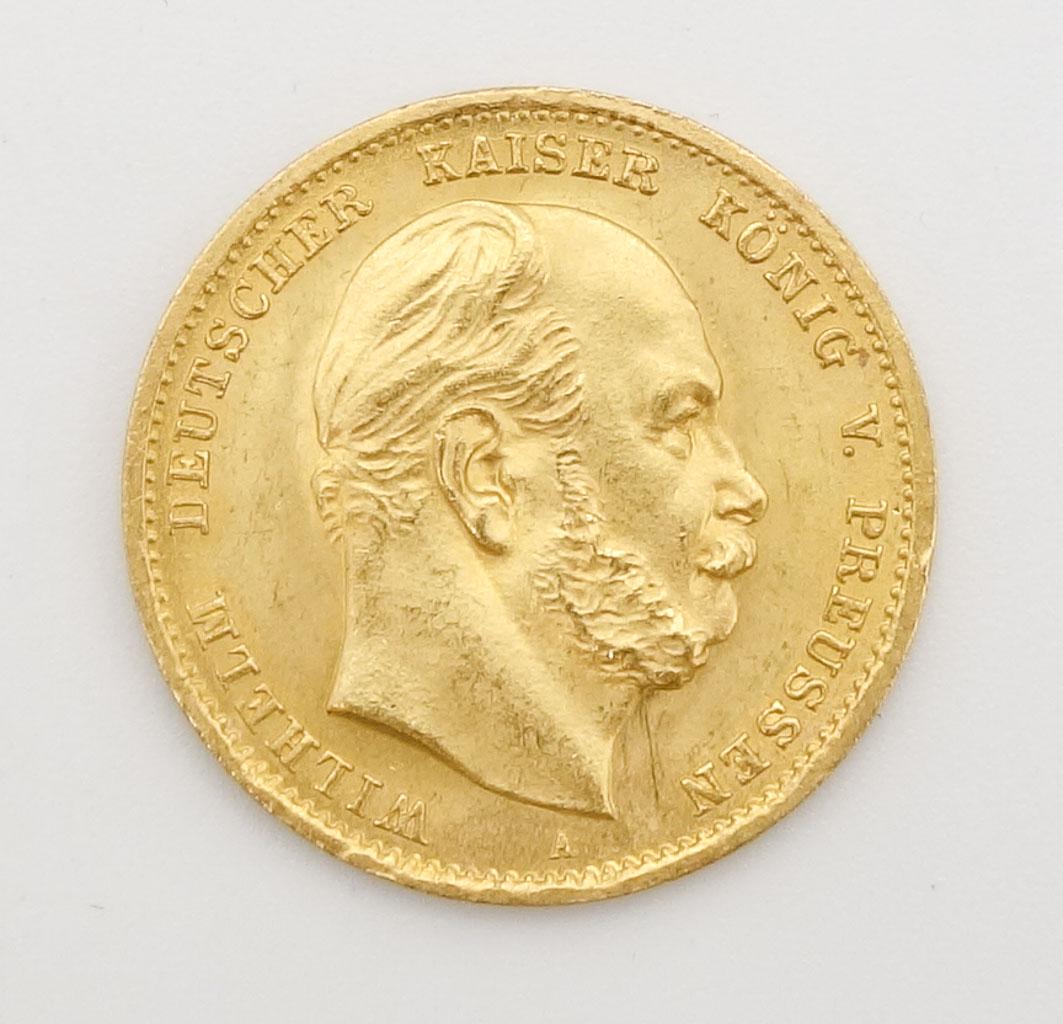 1872 Gold German States Prussia 10 Mark Coin (1 of 4)