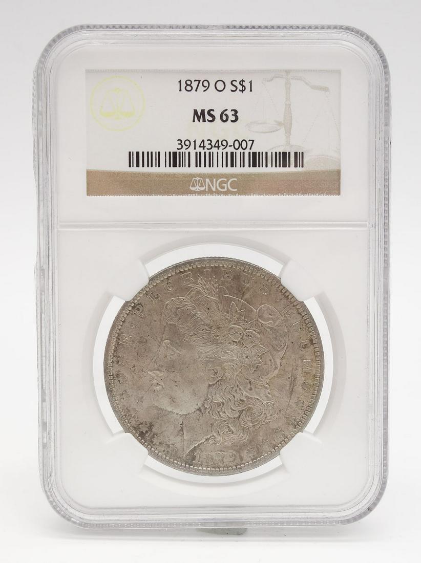 NGC Certified 1879-O $1 Silver Morgan Dollar Coin MS63 (1 of 6)