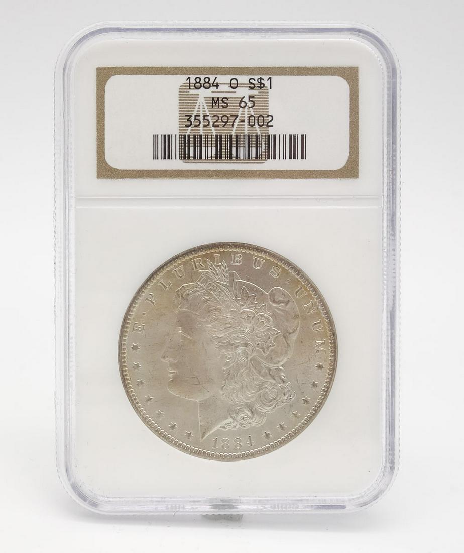 NGC Certified 1884-O $1 Silver Morgan Dollar Coin MS65 (1 of 4)