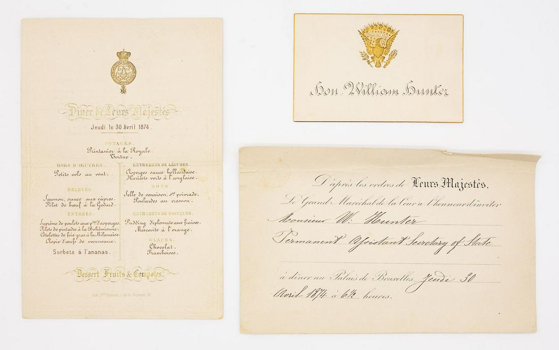 W Hunter Belgium Royal Invitation Menu and Place Card (1 of 7)