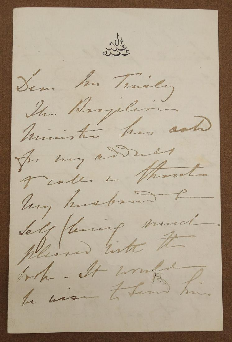 Autographed Signed Letter ALS Lady Isabel Burton (1 of 8)