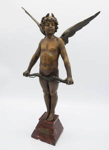 Antique After Moreau Eros Cupid Victory of Love Statue