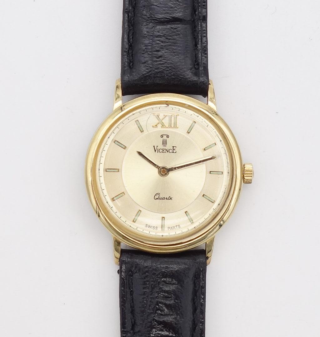 Vintage Vicence Italy 14K Gold Case Ladies Wristwatch w Orig Box (1 of 10)