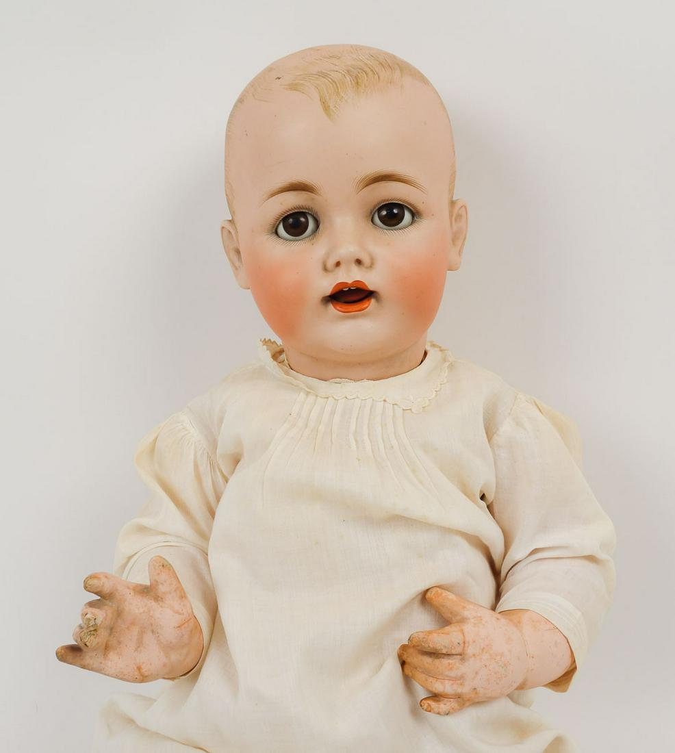Antique German Bisque Porcelain Trembler Tongue Doll 25" (1 of 14)