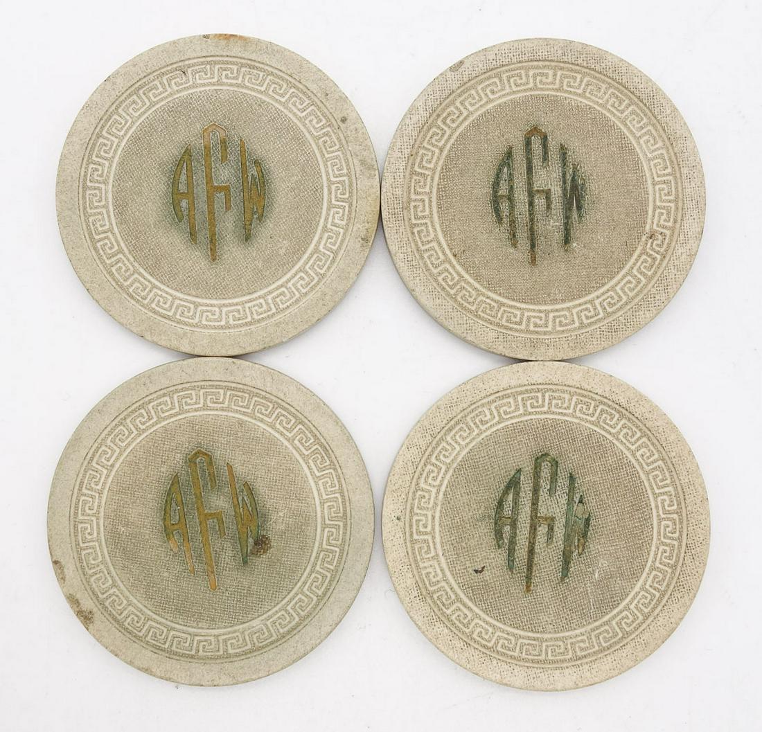 4 Saratoga Springs Kentucky Club Gambling Chips (1 of 3)