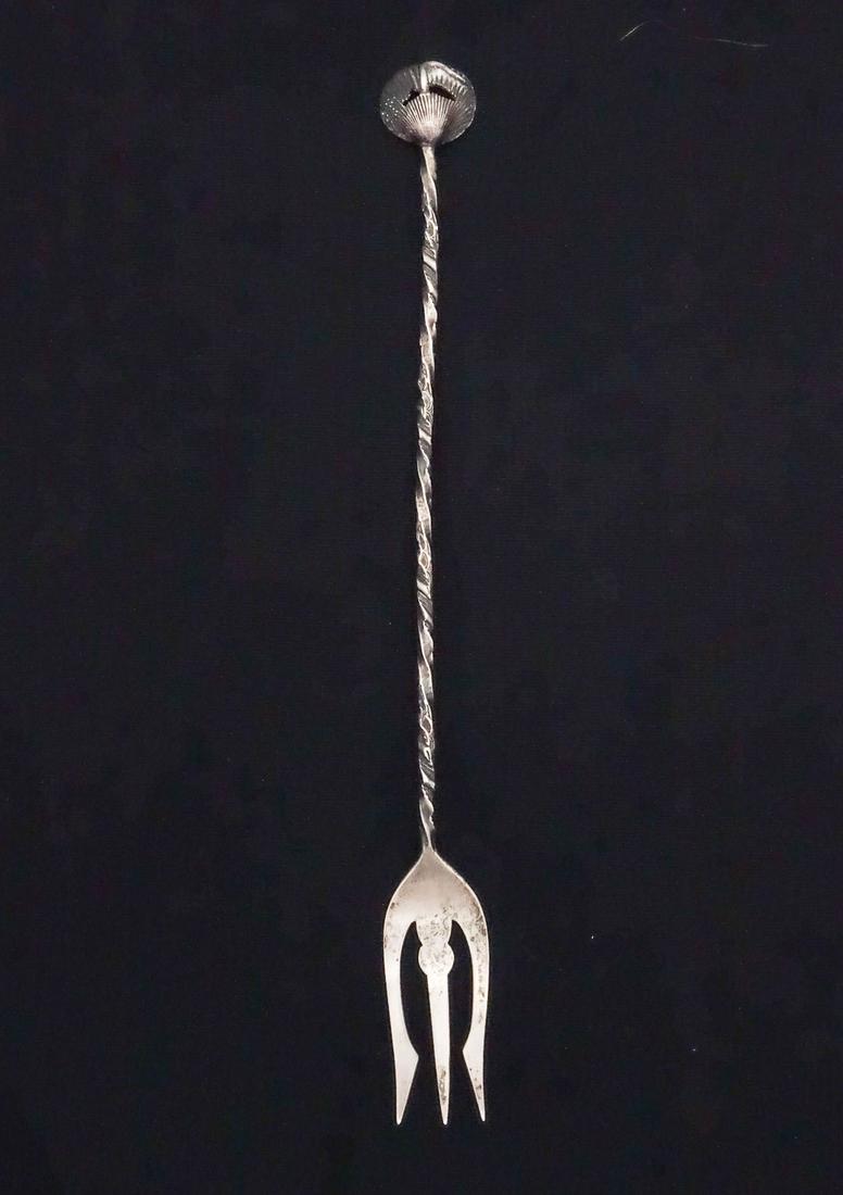 Antique Gorham Narragansett Sterling Silver Long Olive Pickle Fork #277 (1 of 4)