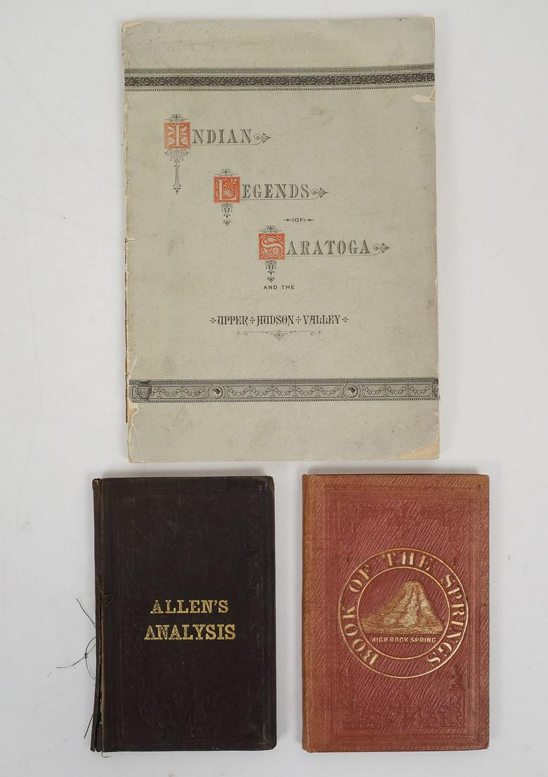 Antique 19c Lot 3 Historical Analysis and Legends of Natural Springs of Saratoga Springs, New York (1 of 12)