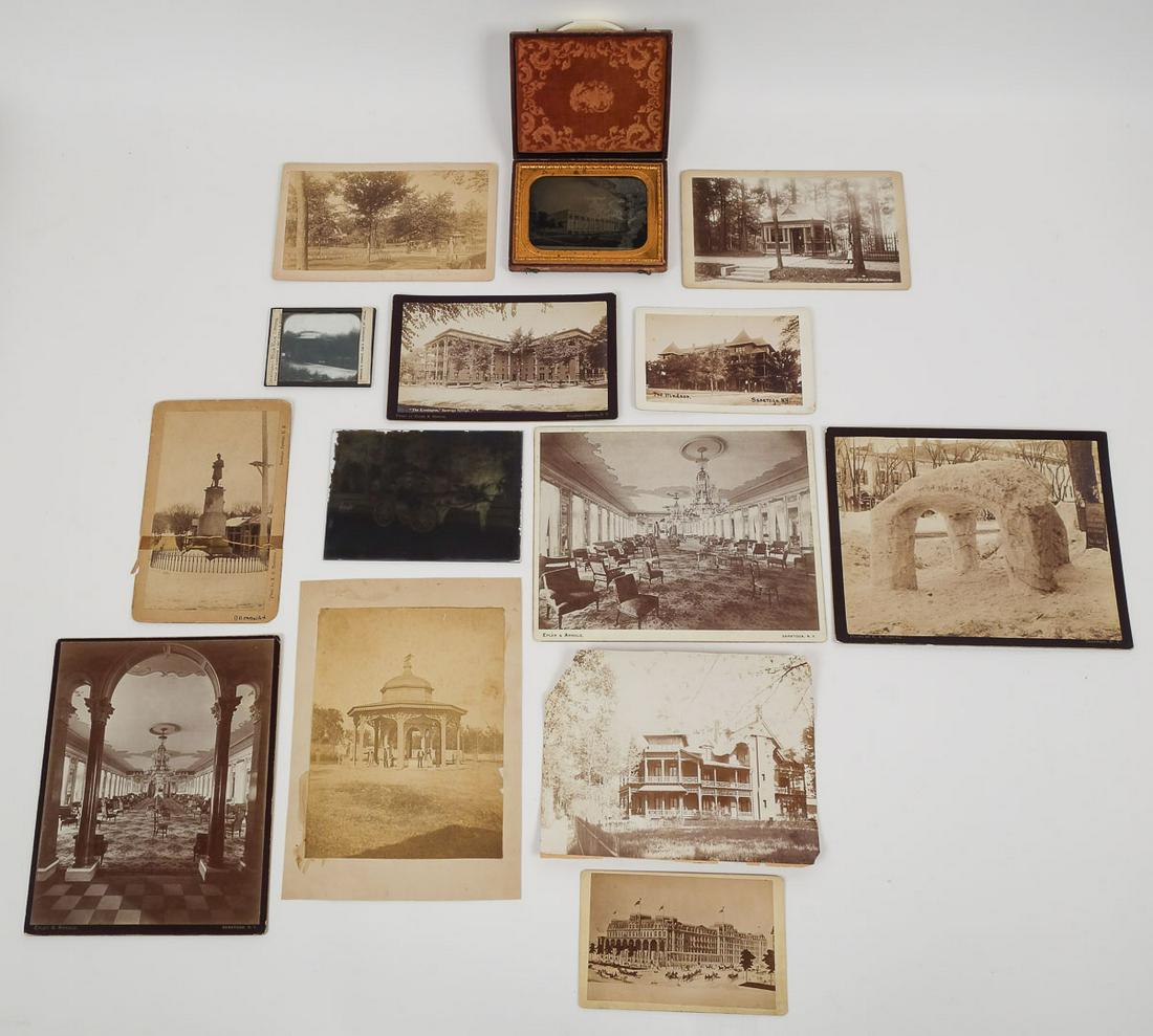 Antique Gp Photographs, Albumens, Glass Plate Negatives Hotels and Environs Saratoga Springs NY (1 of 11)