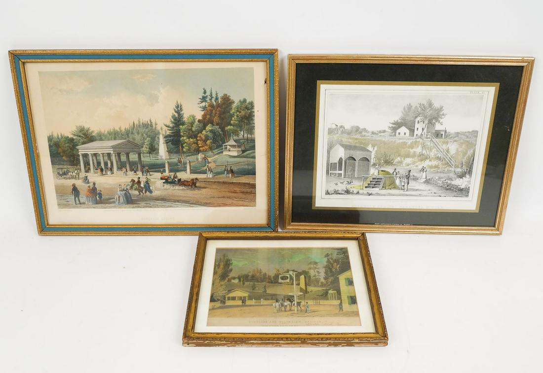 Lot 3 Prints Saratoga Springs NY Congress, Columbia, High Rock Springs (1 of 5)
