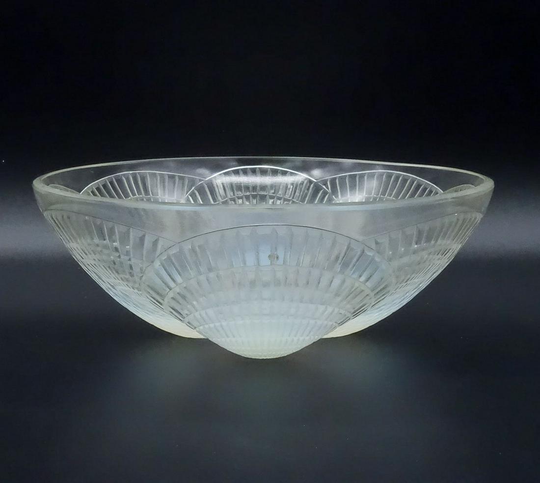 Art Deco R Lalique Coquilles Blue Opalescent Glass Bowl Model No. 3200 (1 of 11)