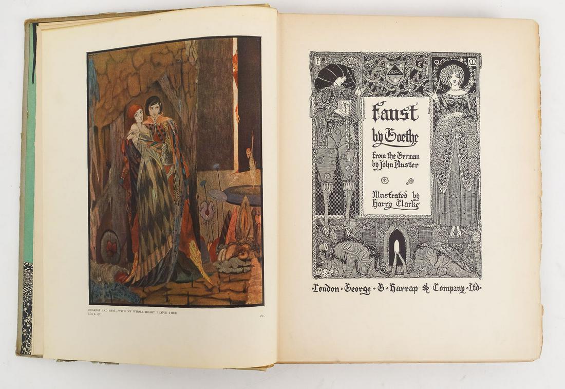 1925 Faust, Illustrated by Harry Clarke Signed Limited 1st Edition Goethe 257/1000 (1 of 19)