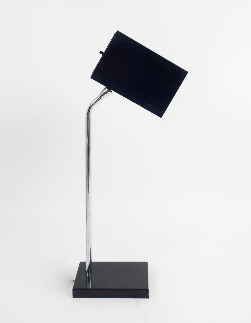 Mid Century Modern Robert Sonneman for George Kovacs Box Head Table Lamp in Black (1 of 9)