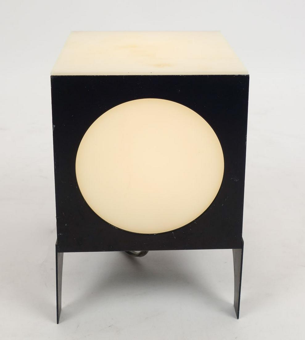 Vintage Swiss Space Age Mod Pop Black Cube Table Lamp by Chris Moor for Bag Turgi (1 of 10)