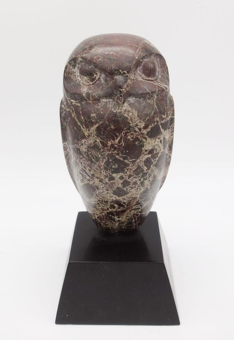 Vintage Mid Century Modern Jane Wasey Carved Stone Sculpture "Owl" (1 of 6)