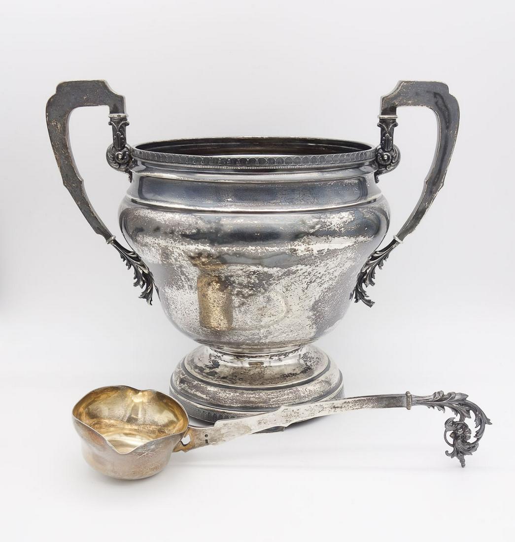 Antique Imperial Russian 84 Silver Double Handle Urn Tureen w Ladle (1 of 19)