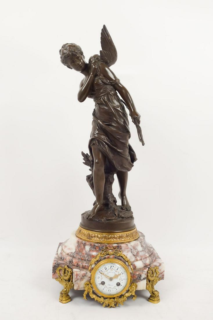Monumental French Bronze Figural Clock Mathurin Moreau (1 of 18)