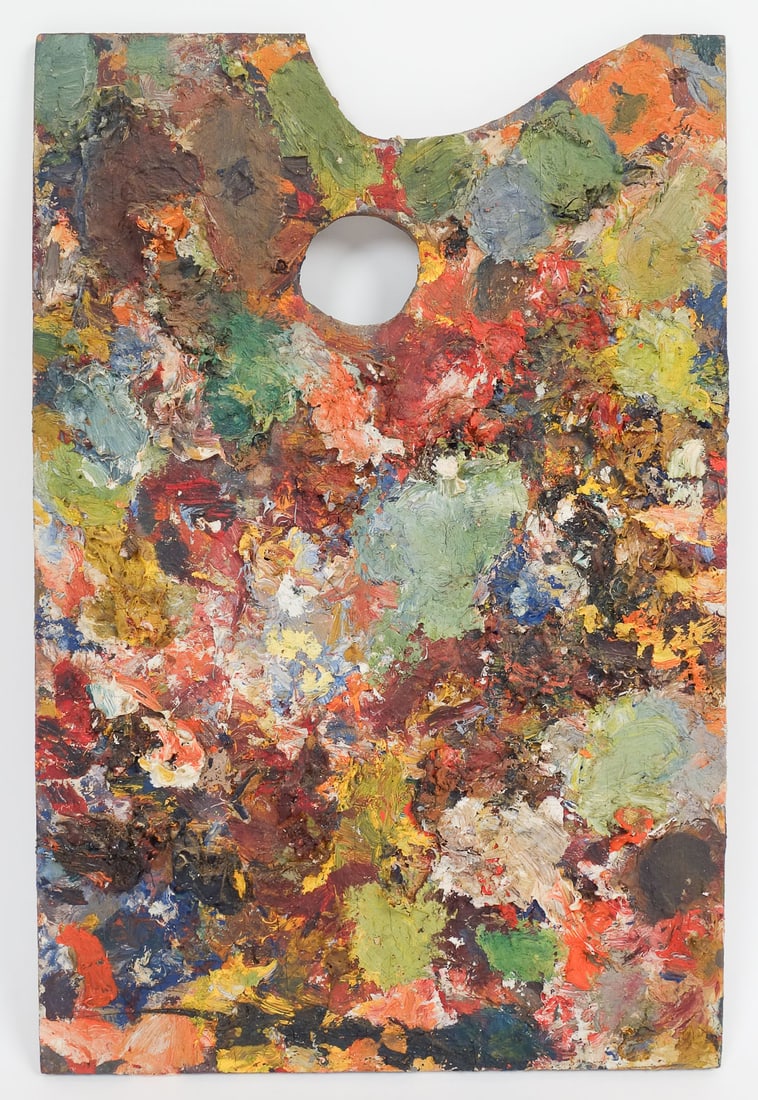 Antique Working Artist's Palette Whitney M Hubbard (1 of 3)