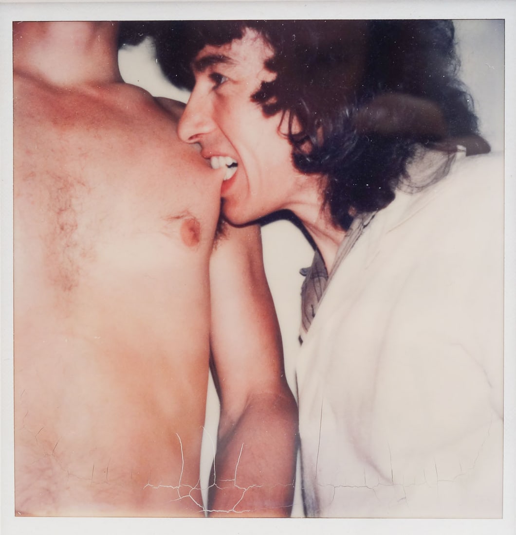 Andy Warhol Rolling Stones Love You Live Biting Album Cover Polaroid Picture (1 of 6)