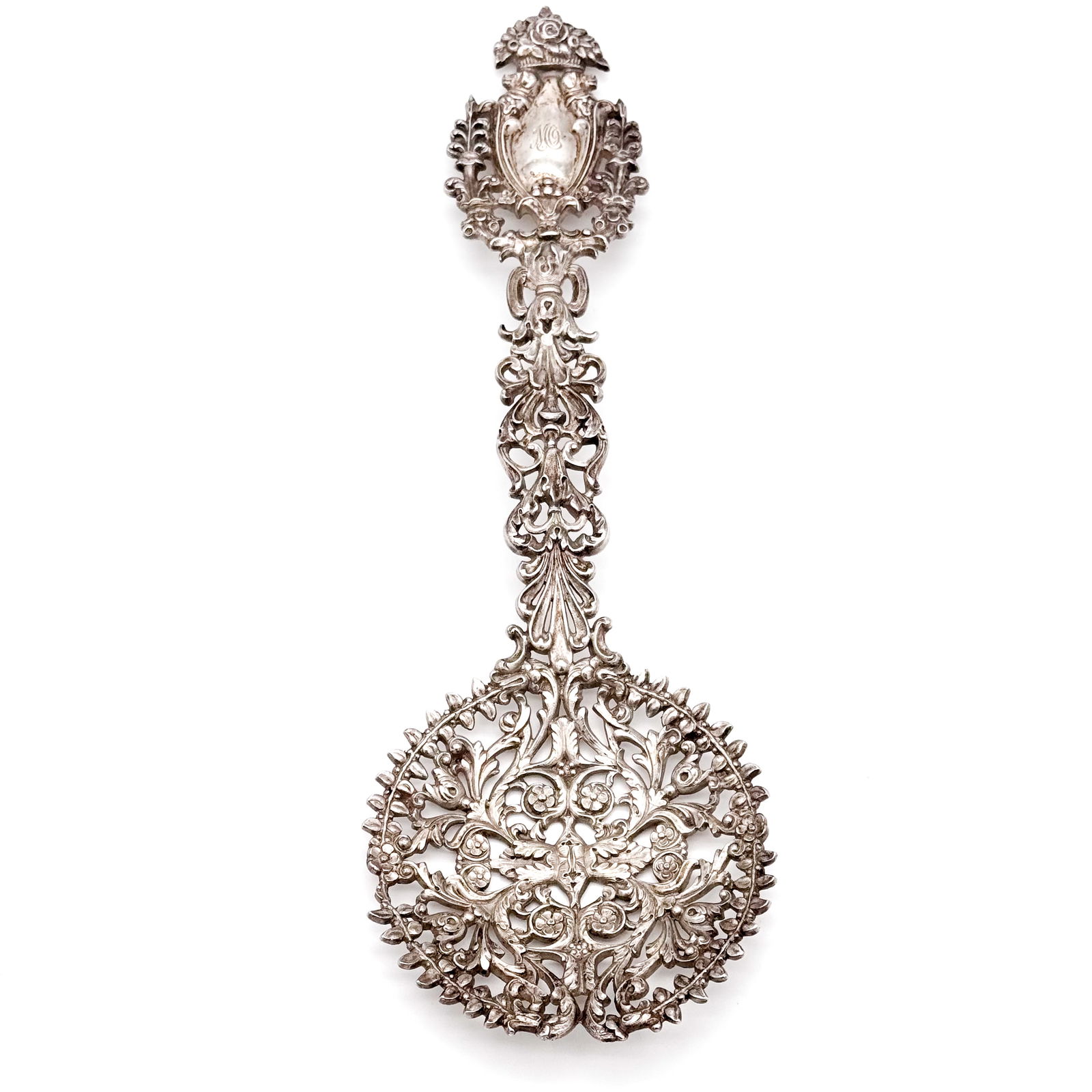 Tiffany & Co Large Ornate Sterling Silver Bon Bon Spoon (1 of 12)