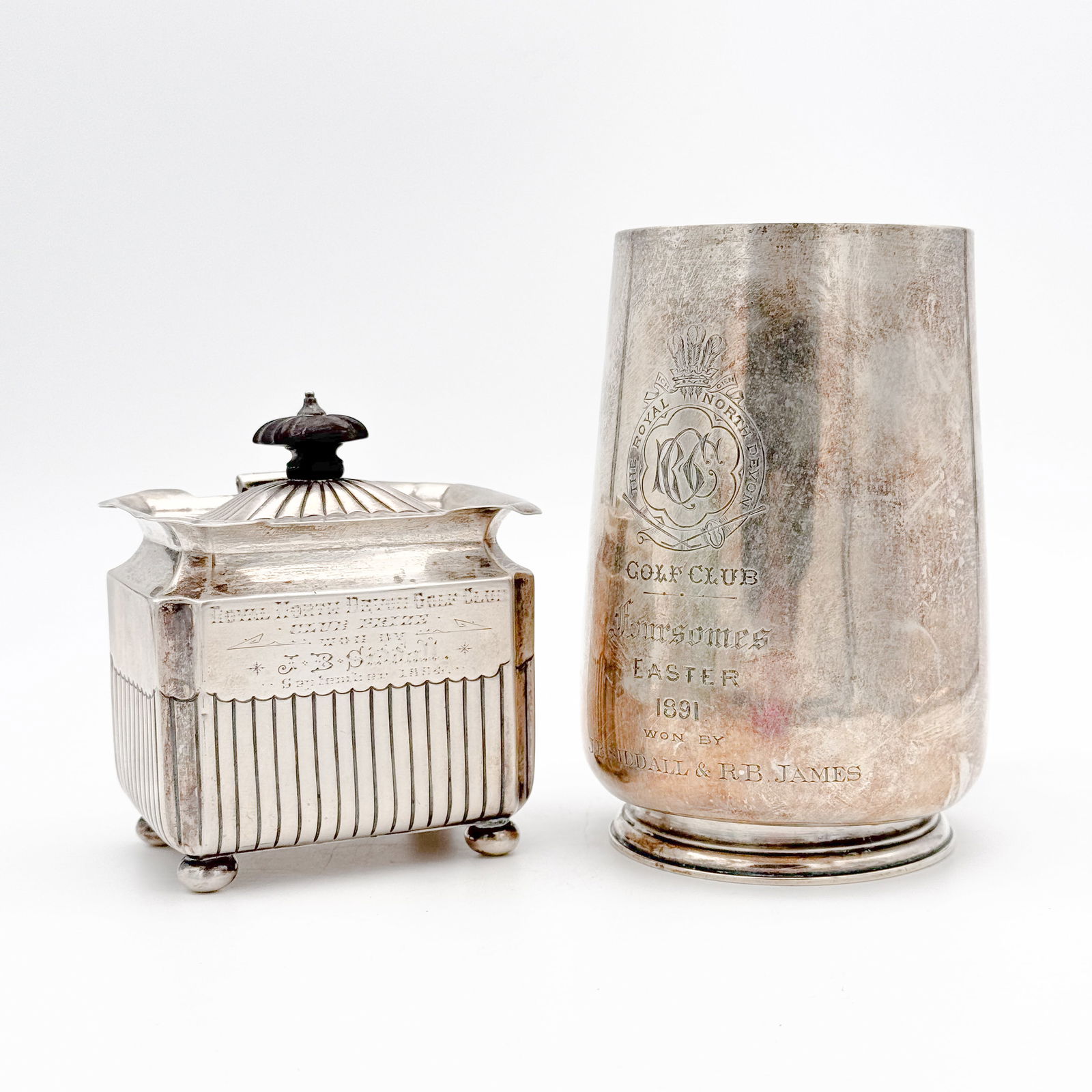 Two 19th Century British Sterling Royal North Devon Golf Club Trophies (1 of 16)