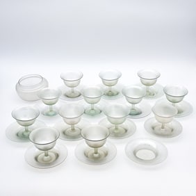 28 pc Steuben Dinnerware Set