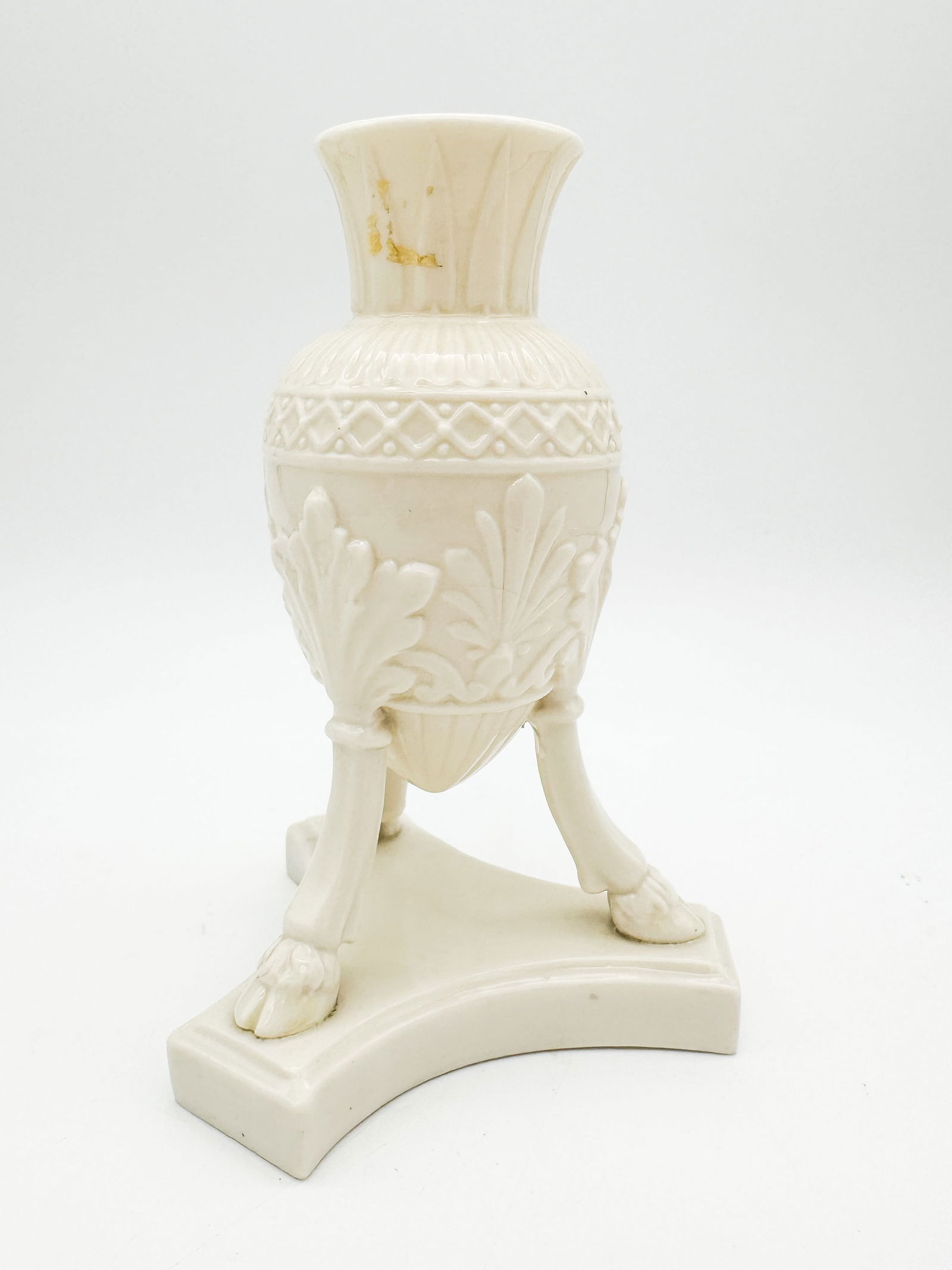 Belleek, 1st Black Mark Amphora Vase: Belleek, 1st Black Mark Amphora Vase, 1st Black Mark, 1863 - 1890 6.75 x 4.75 x 4.25 in.