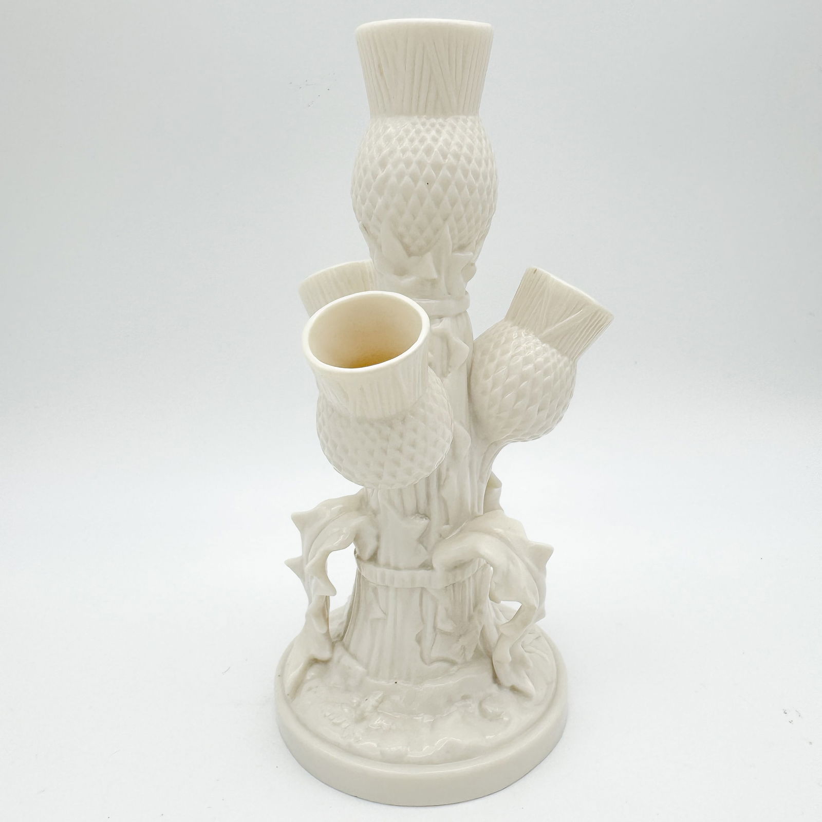 Belleek, 1st Black Mark Thistle Vase (1 of 5)