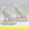 Lot of two Belleek Irish Wolfhound Figures
