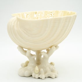 Belleek, 3rd Green Mark Nautilus Shell Dish