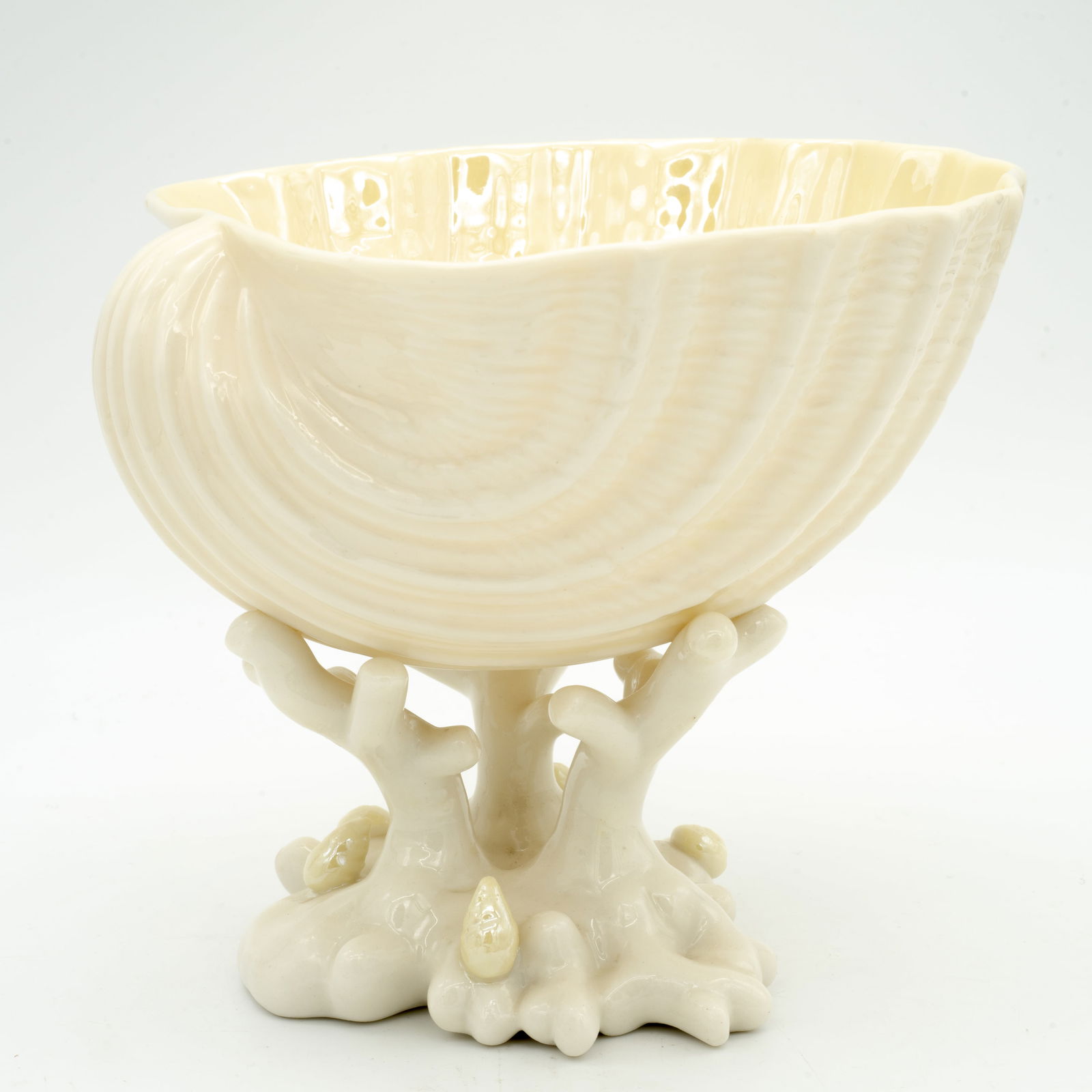 Belleek, 3rd Green Mark Nautilus Shell Dish (1 of 4)