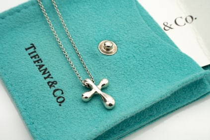 Elsa Peretti, Tiffany and Co. Sterling Silver Cross Pendant incl Ephemera