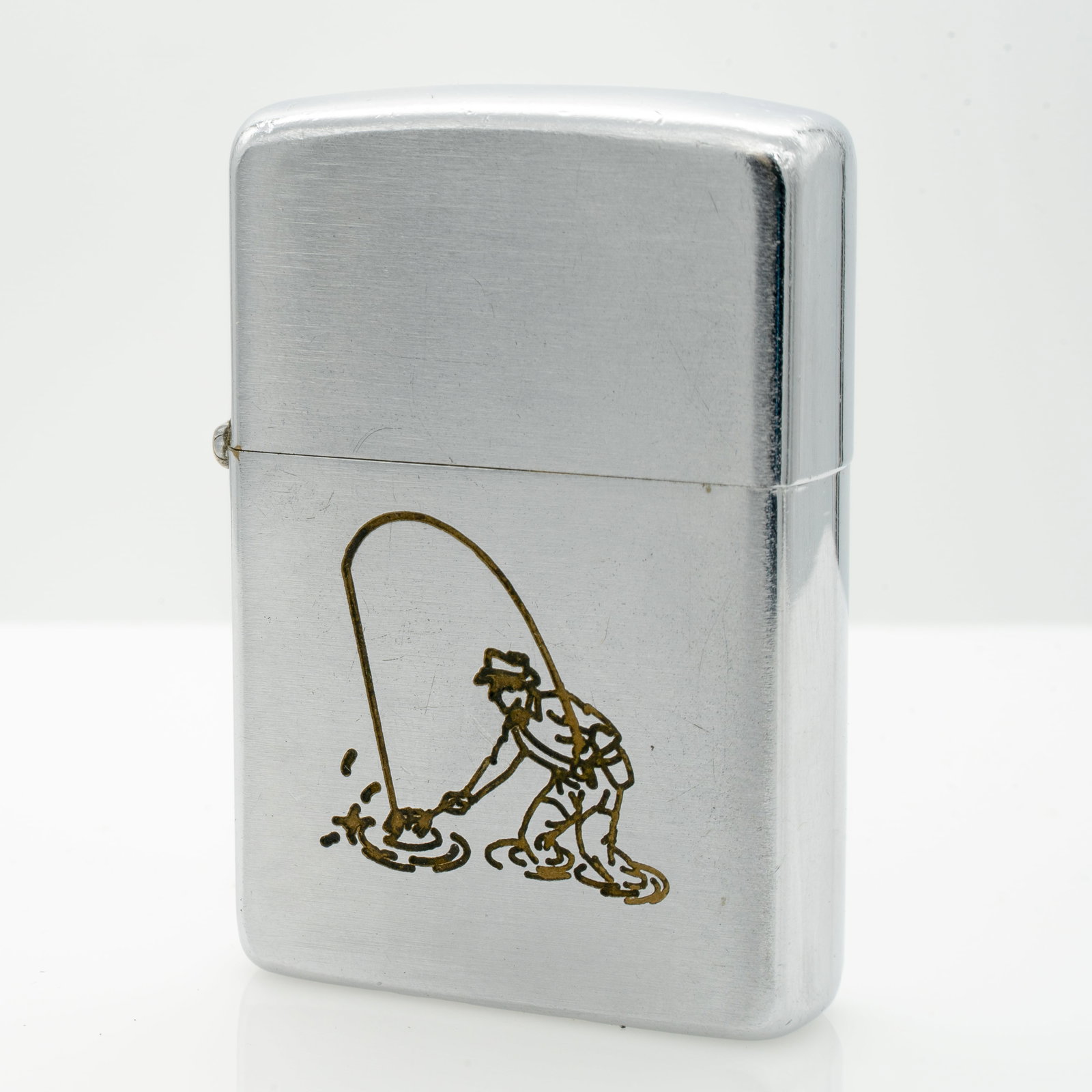 Vintage Fly Fisherman Zippo Lighter (1 of 8)