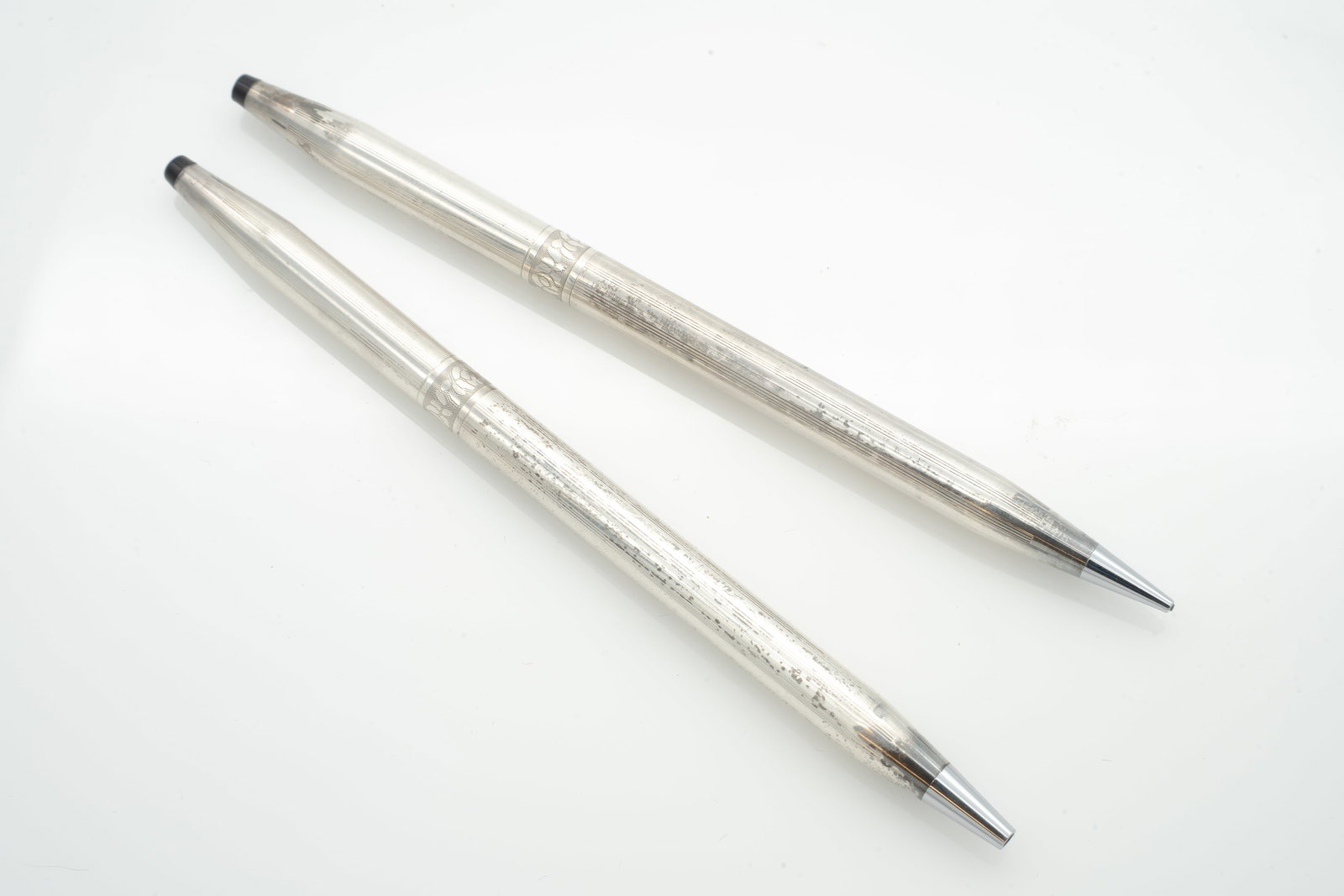 Mid-Century Vintage Cross Sterling Silver Pen and Pencil Set Ladies (1 of 5)
