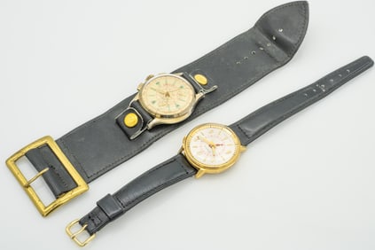 Lot of 2 Mid-Century Men's Wristwatches, Lucerne sport & alarm