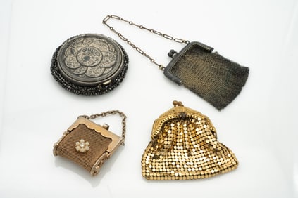 Lot of 4 Vintage Ladies Coin Purses