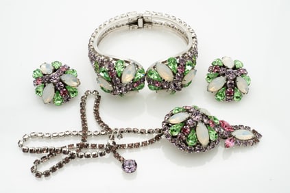 Set of Schauer Rhinestone Costume Jewelry