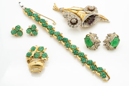Vintage 1940s 50s Costume Jewelry Lot Incl JOMAZ