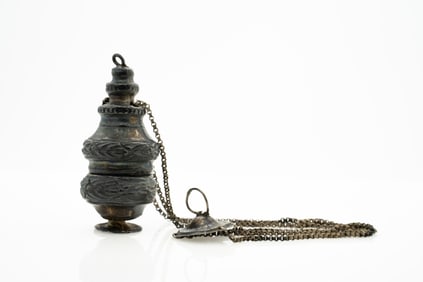 Continental European ca. 1900 Miniature Silver Censer