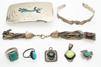 Vintage Pawn Native American Sterling Silver Jewelry