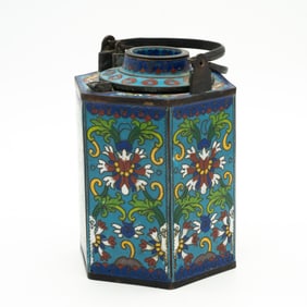 Antique Chinese Cloisonne Wine Warming Pot