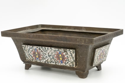 Chinese Cloisonne Jardiniere Planter