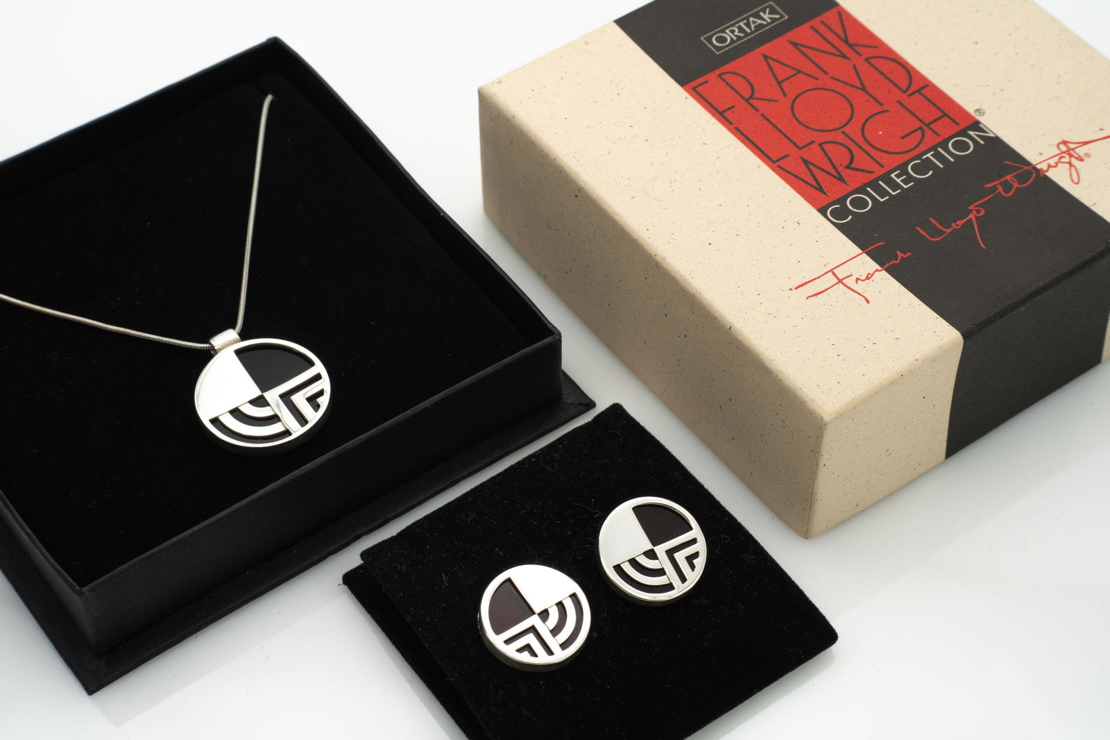 Frank Lloyd Wright, Ortak, Earrings and Necklace Set (1 of 7)