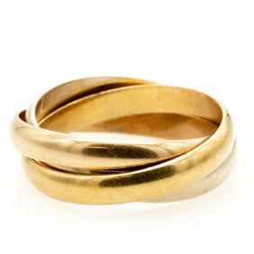 Cartier, Trinity 18k Triple Rolling Ring