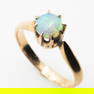 Antique 14k Gold Australian Boulder Opal Ring