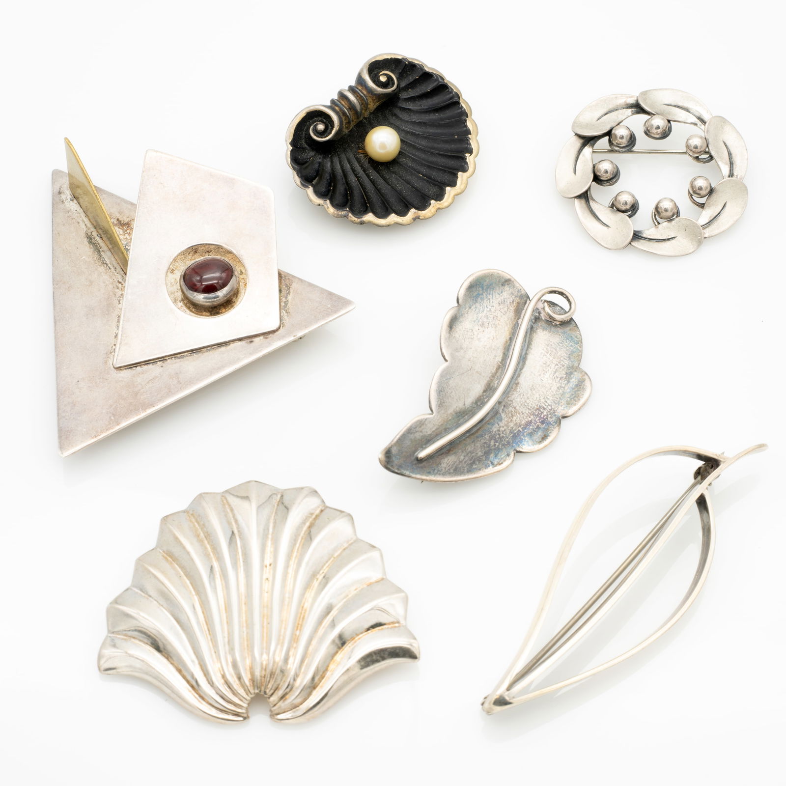 Vintage Mid-Century Sterling Silver Brooch Lot, Breakell, Karen Lynne (1 of 3)