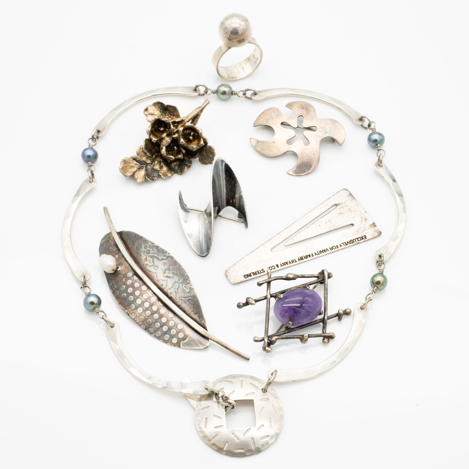 Silver Studio and Scandinavian Mid Century Jewelry, 835, Girzone, Pearson, Denmark, etc (1 of 12)