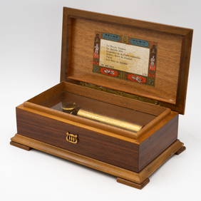 Vintage Six-Melody Swiss Reuge Marquetry Music Box (1 of 9)